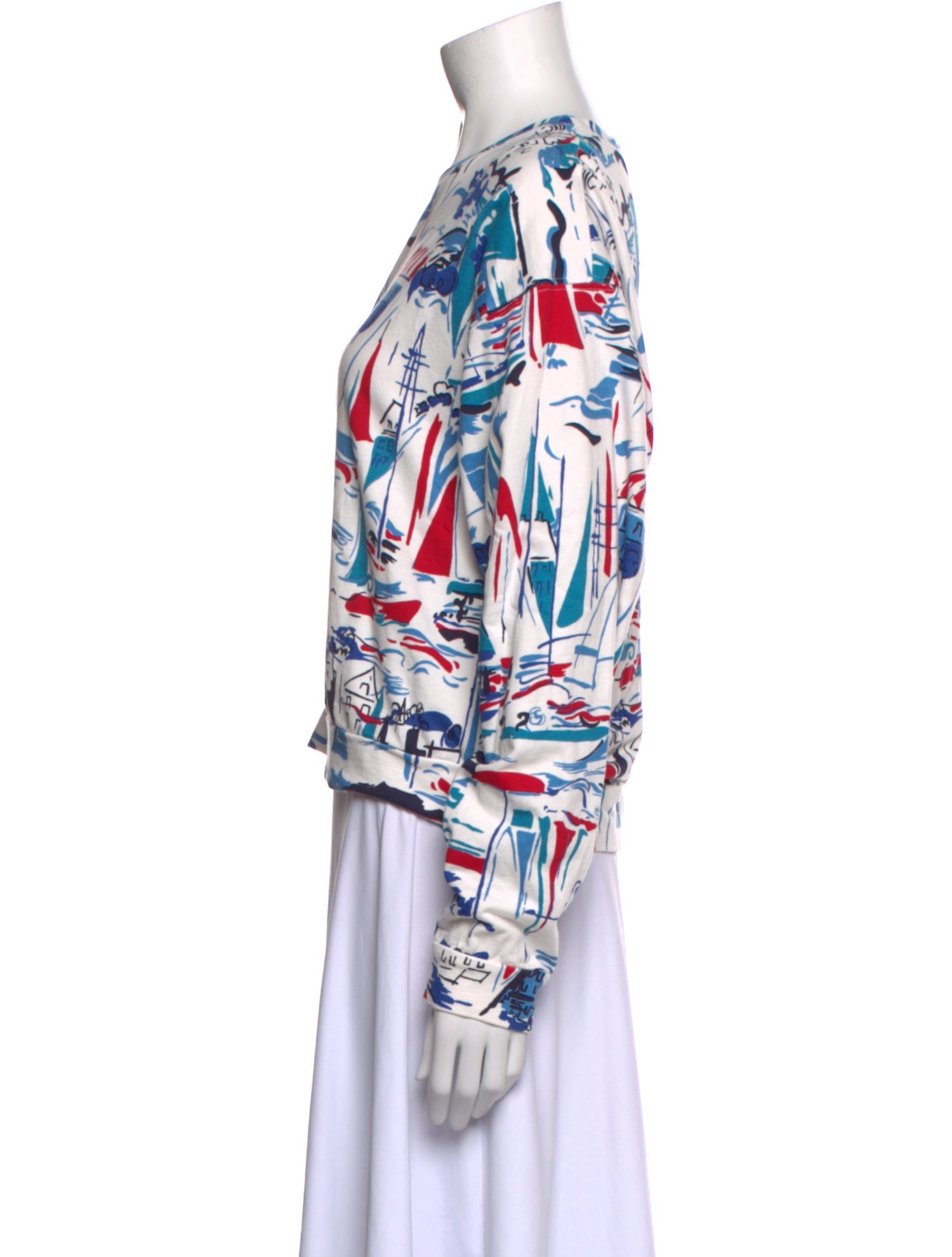 Buru Printed Crew Neck Sweatshirt