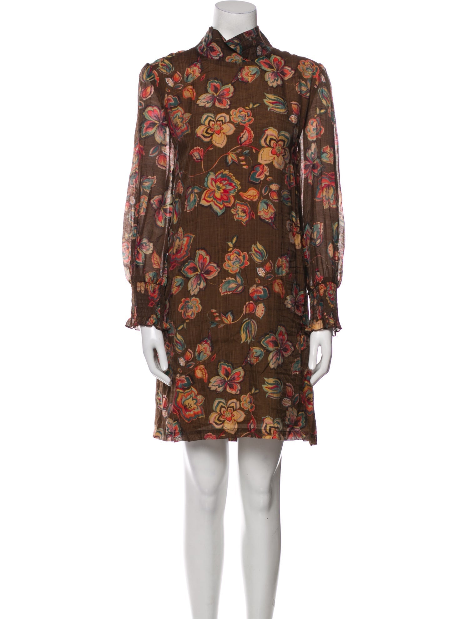 Buru Floral Print Knee-Length Dress