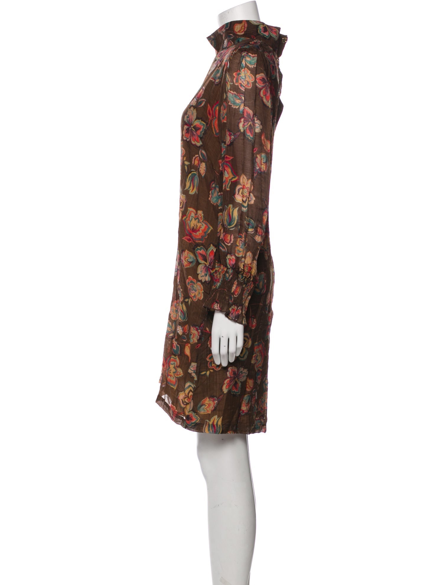 Buru Floral Print Knee-Length Dress