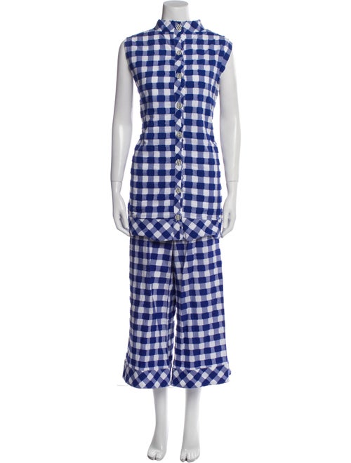 Buru Plaid Print Pant Set