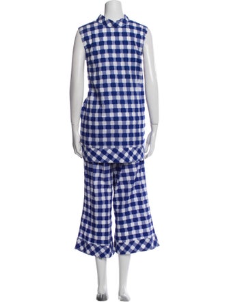 Buru Plaid Print Pant Set