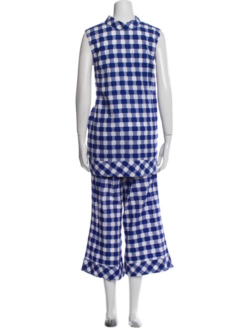 Buru Plaid Print Pant Set