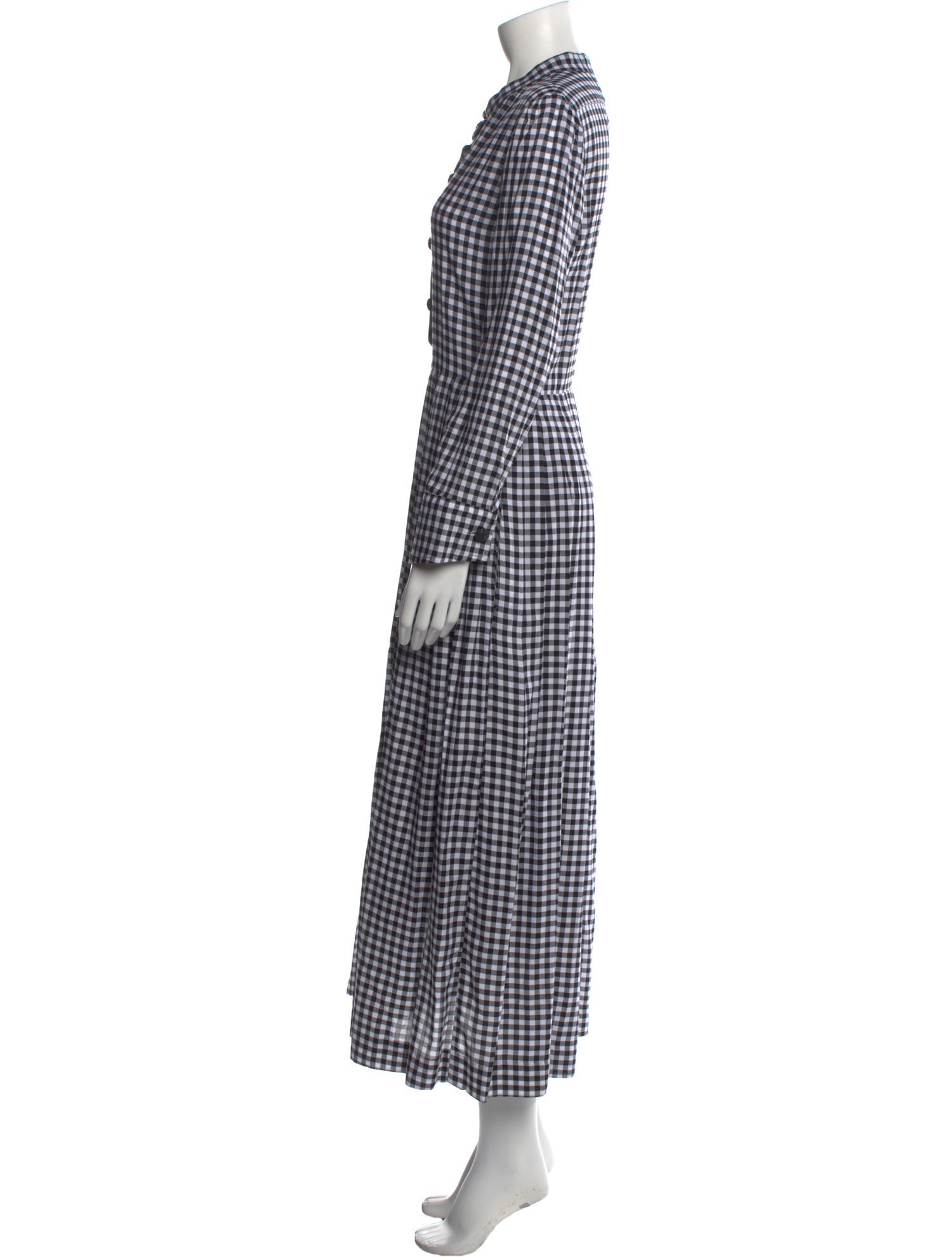 Buru Plaid Print Long Dress