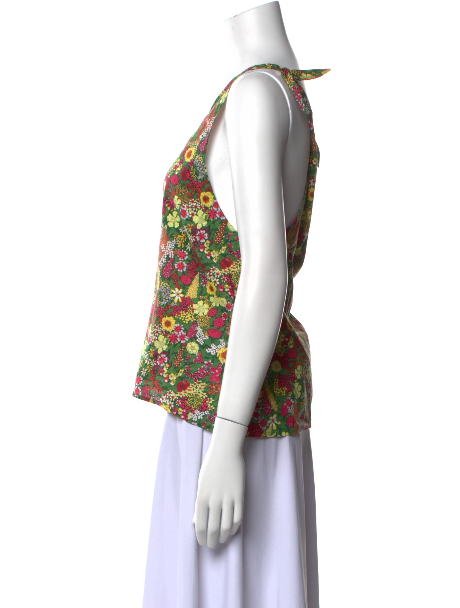 Buru Floral Print Cowl Neck Top w/ Tags