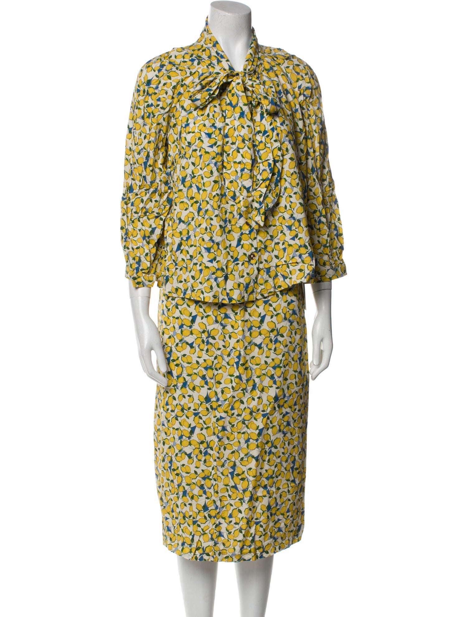 Buru Silk Printed Skirt Set w/ Tags
