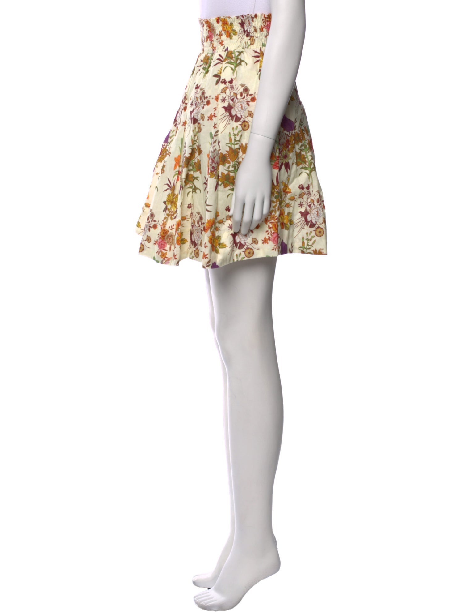 Buru Floral Print Knee-Length Skirt