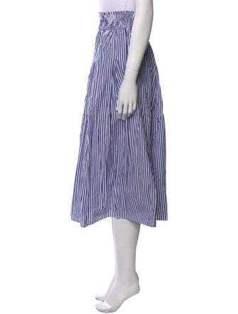 Buru Striped Midi Length Skirt