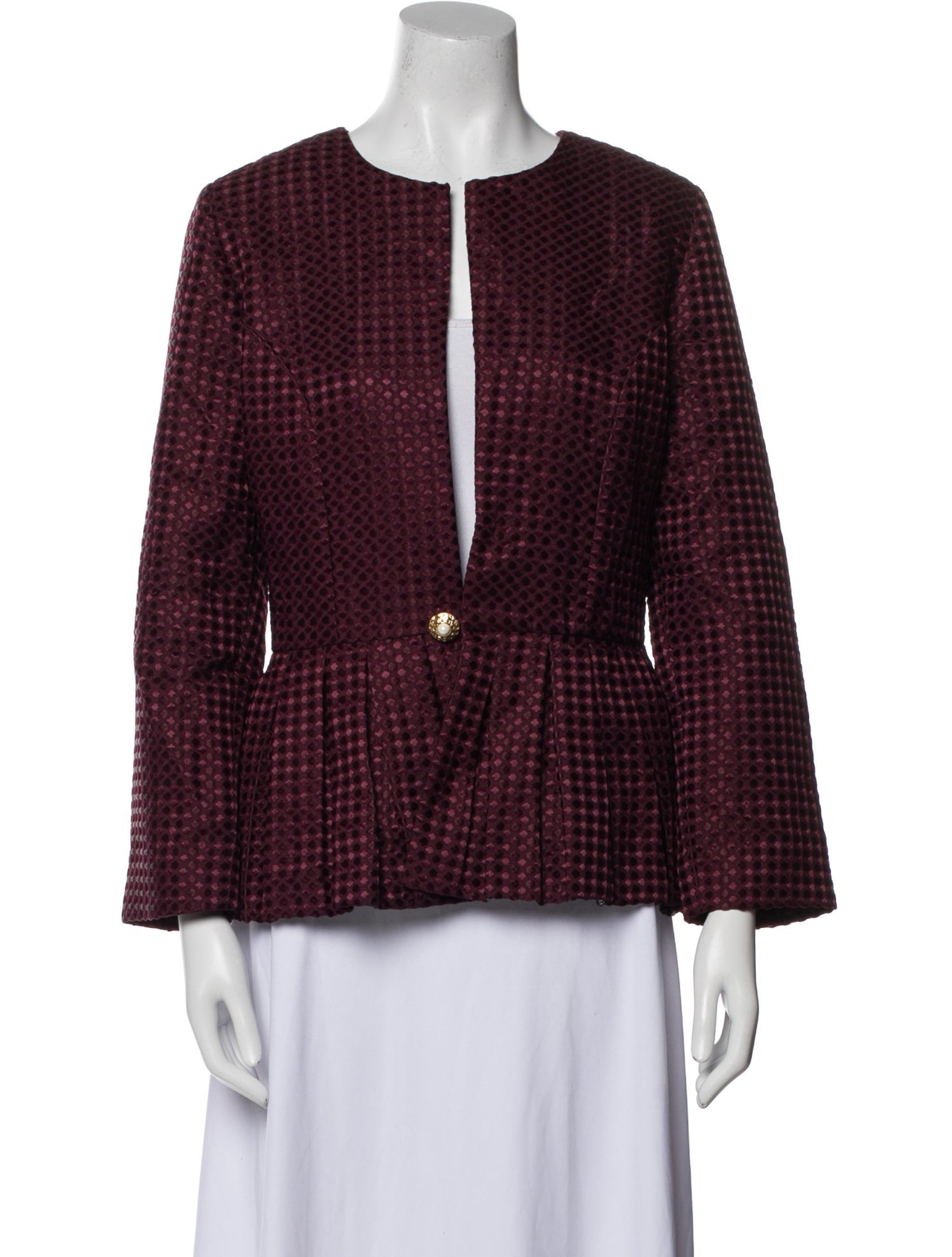 Buru Plaid Print Evening Jacket