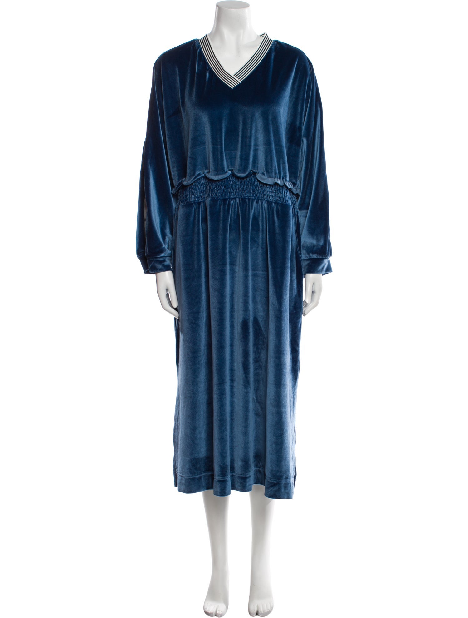 Buru V-Neck Midi Length Dress