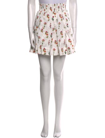 Buru Floral Print Mini Skirt