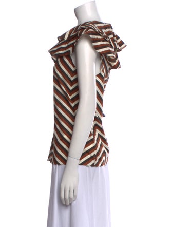 Buru Striped Scoop Neck Top