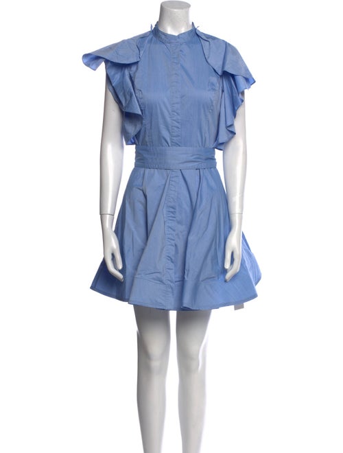 Buru Mock Neck Mini Dress