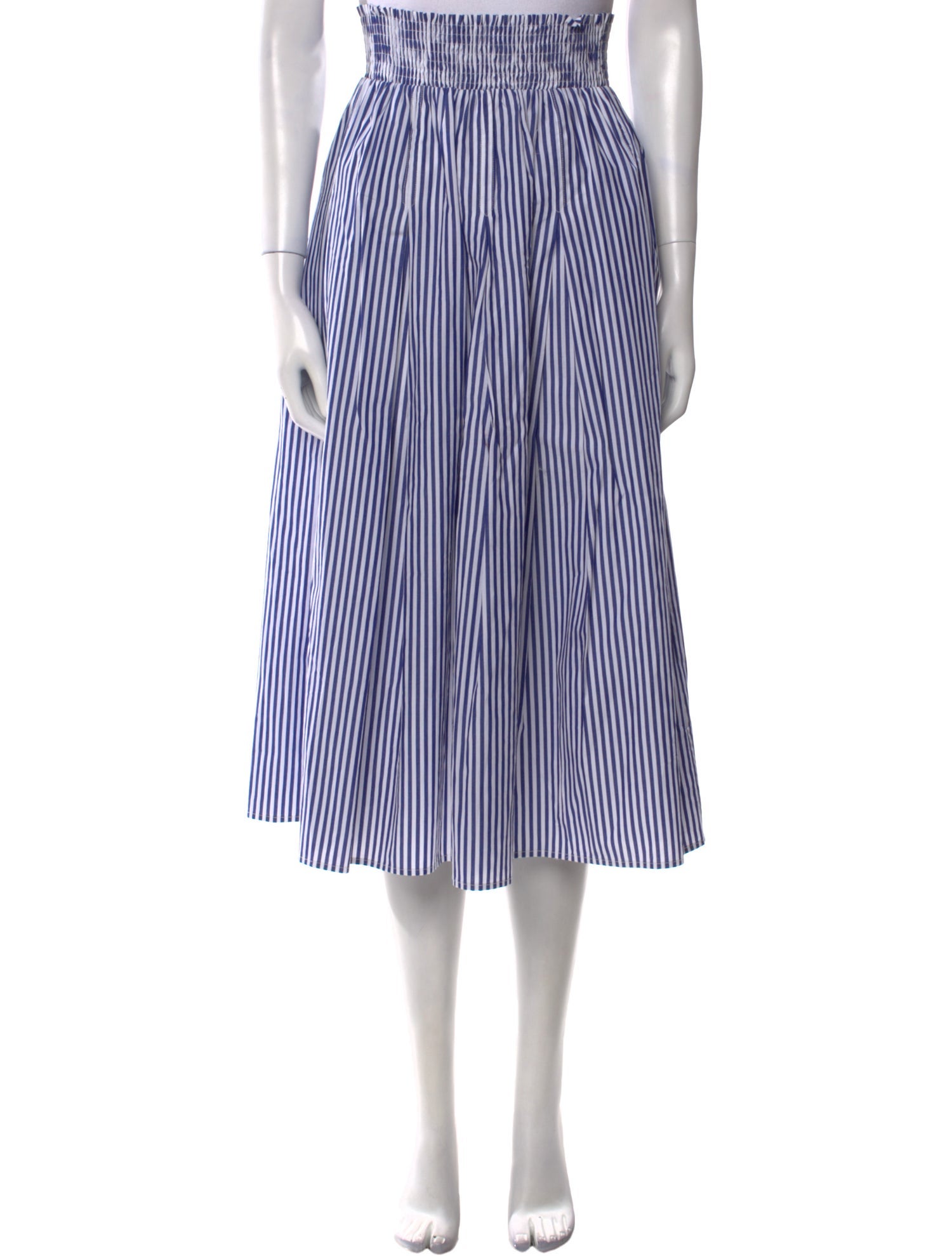 Buru Striped Knee-Length Skirt