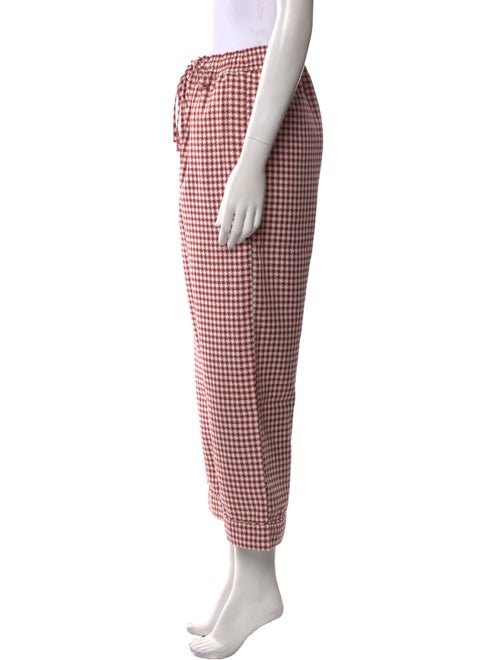 Buru Plaid Print Wide Leg Pants