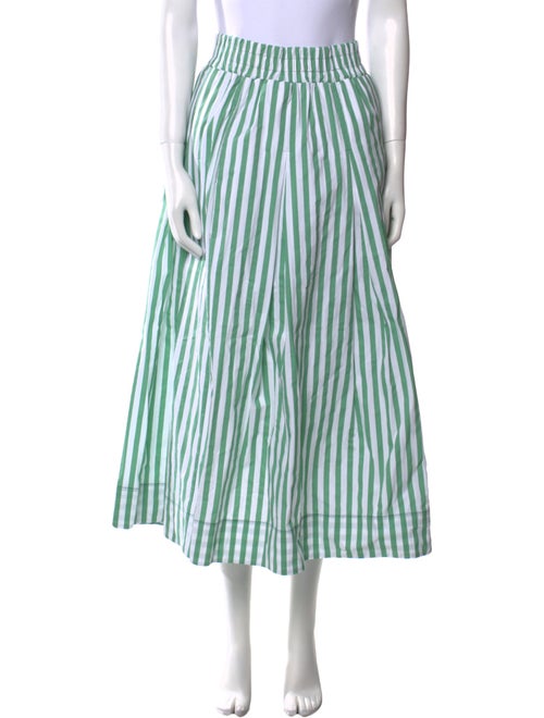 Buru Striped Midi Length Skirt