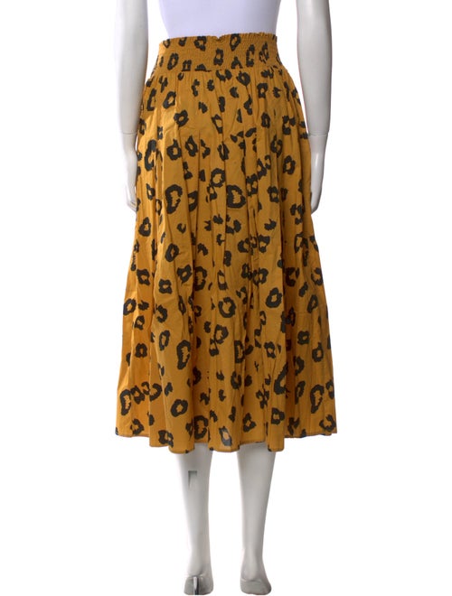 Buru Animal Print Midi Length Skirt