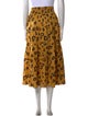 Buru Animal Print Midi Length Skirt