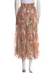 Buru Floral Print Midi Length Skirt