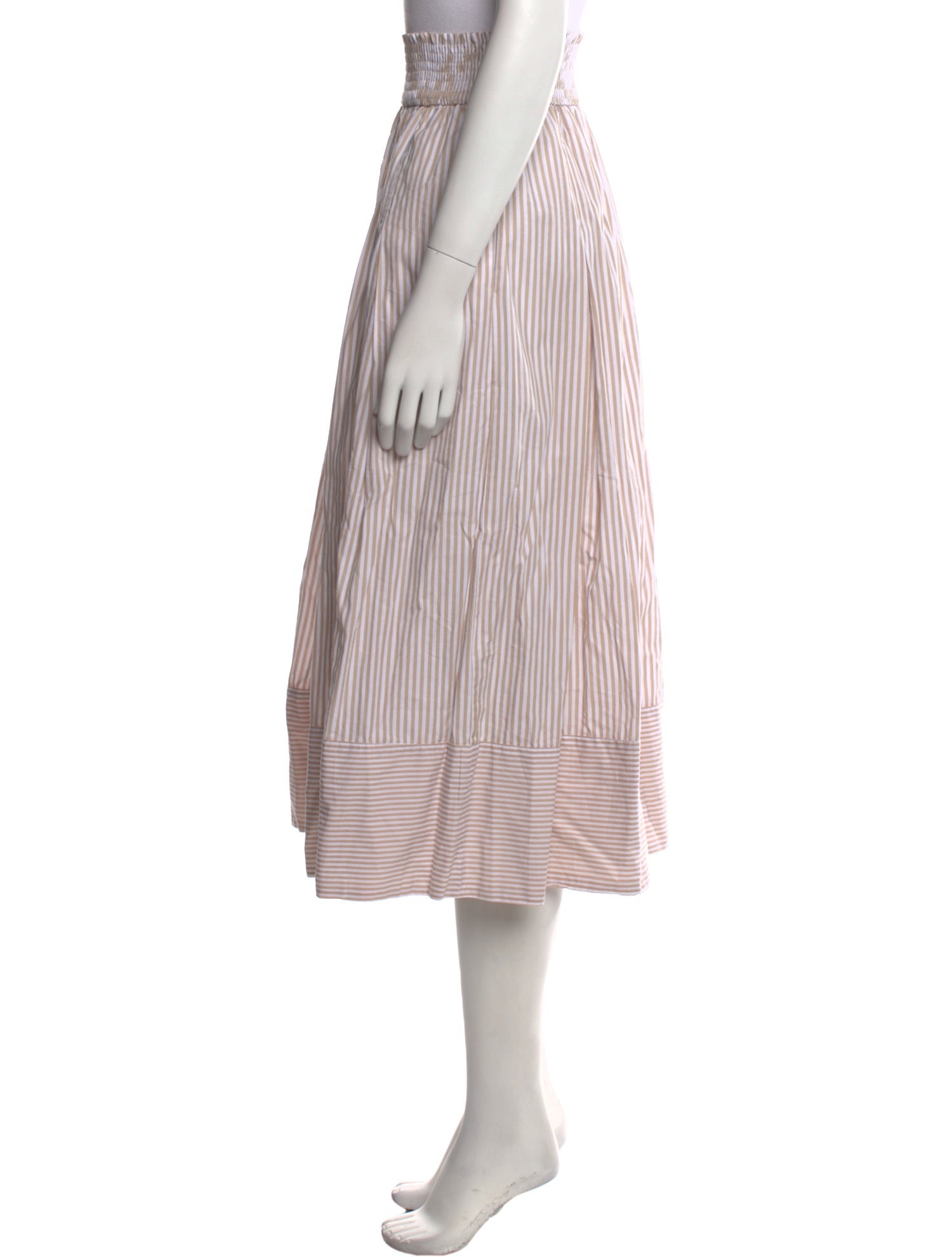 Buru Striped Midi Length Skirt