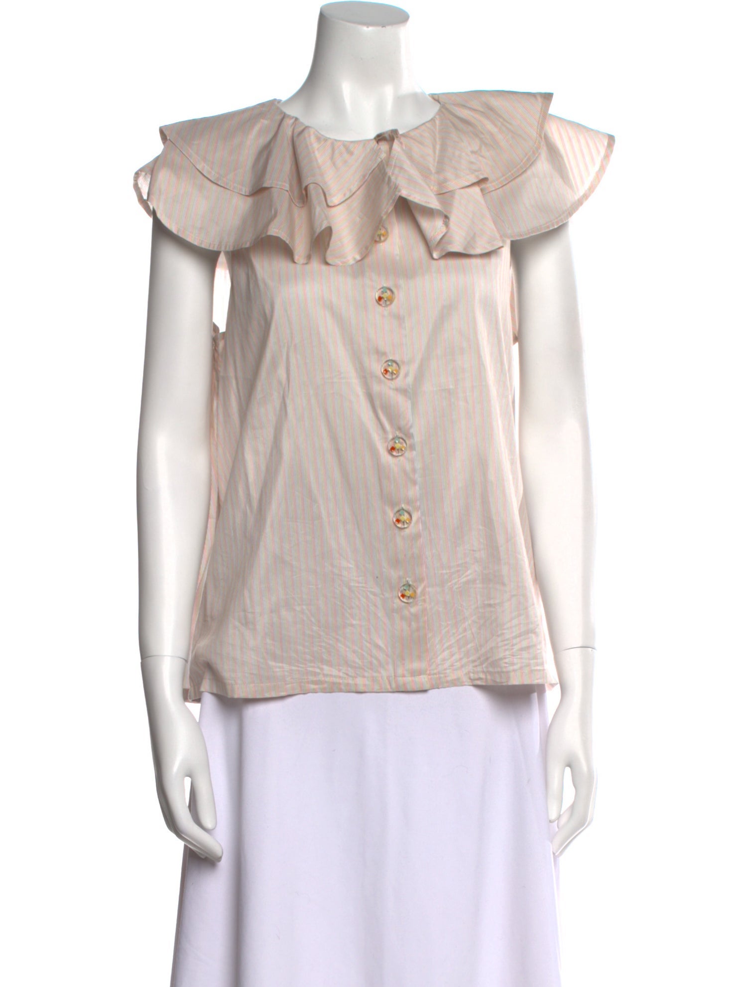 Buru Short Sleeve Button-Up Top