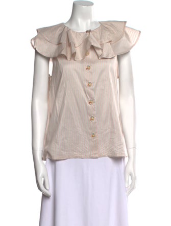 Buru Short Sleeve Button-Up Top