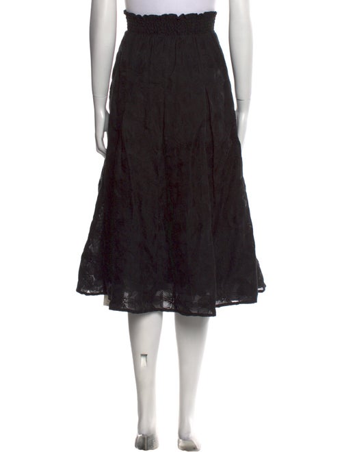 Buru Lace Pattern Midi Length Skirt