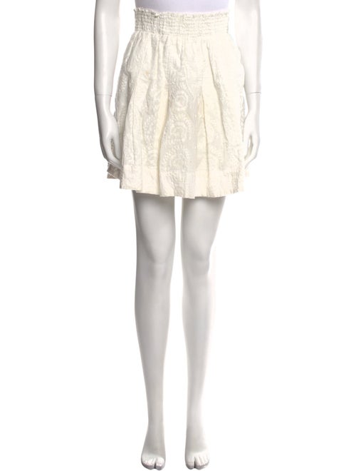 Buru Embroidered Accent Knee-Length Skirt