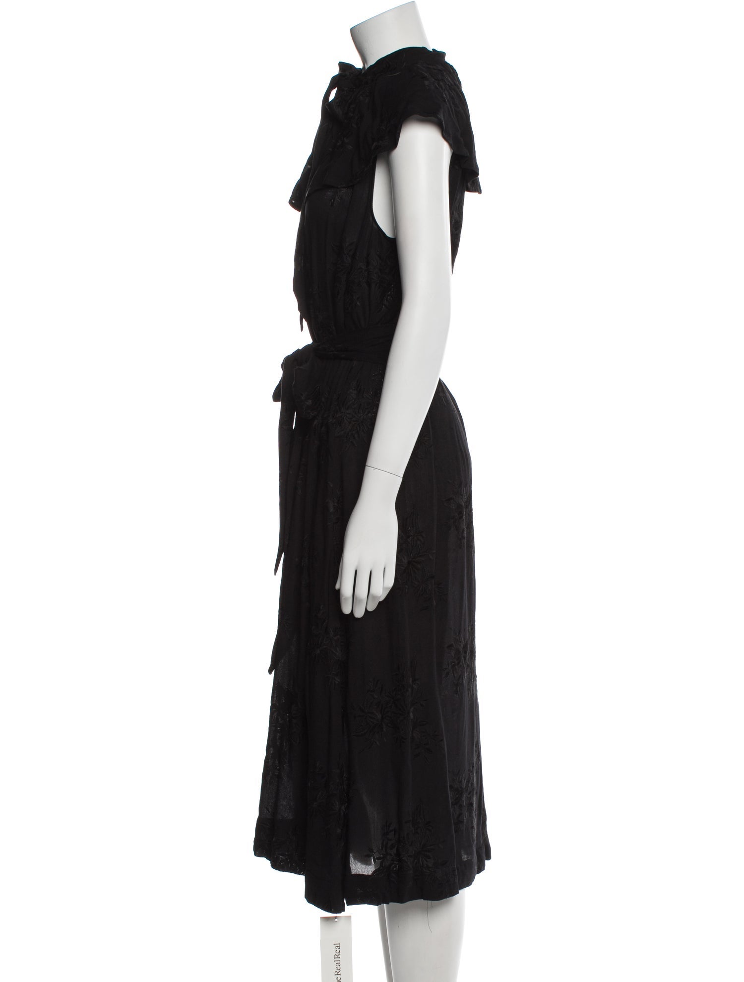Buru Mock Neck Midi Length Dress