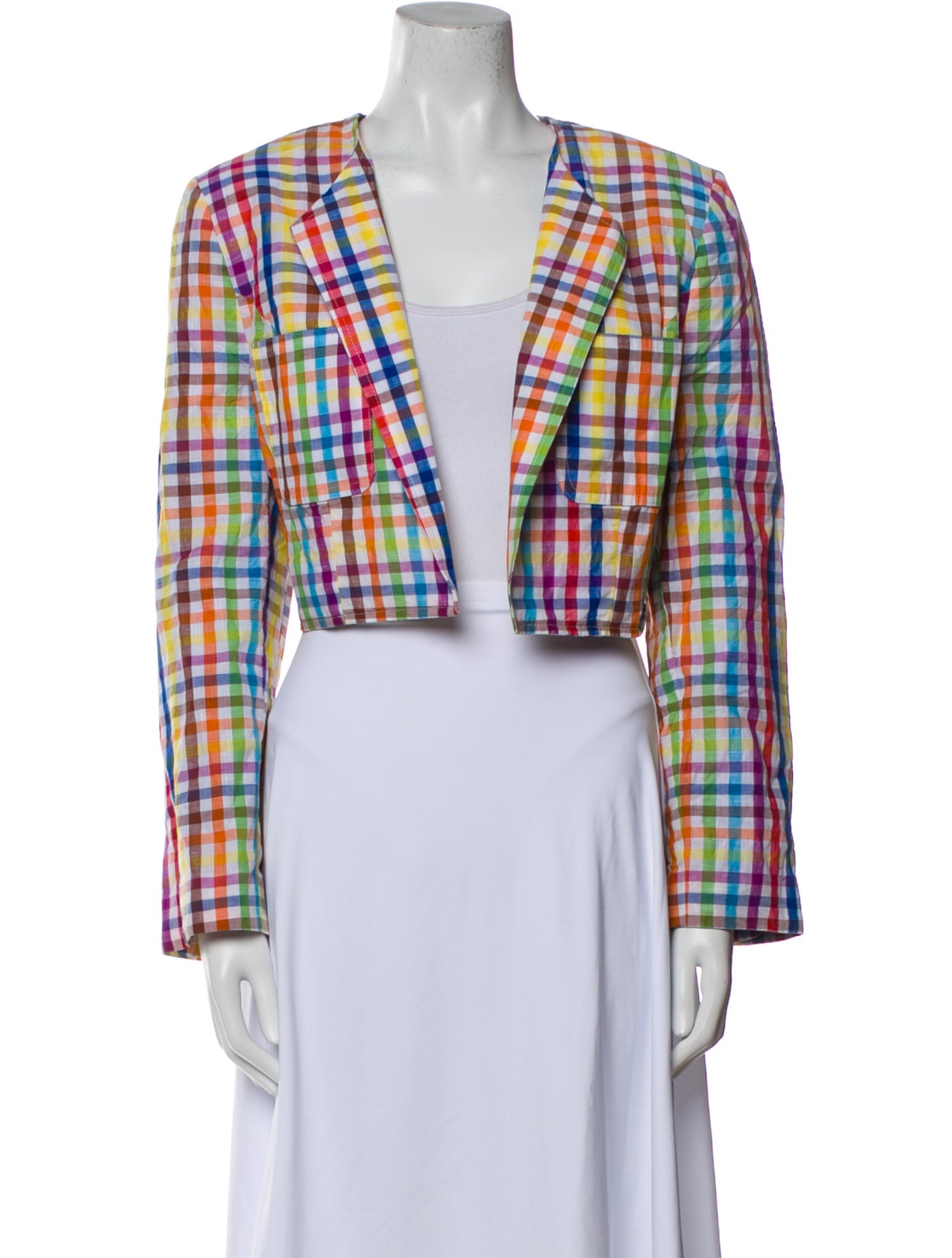 Buru Plaid Print Blazer