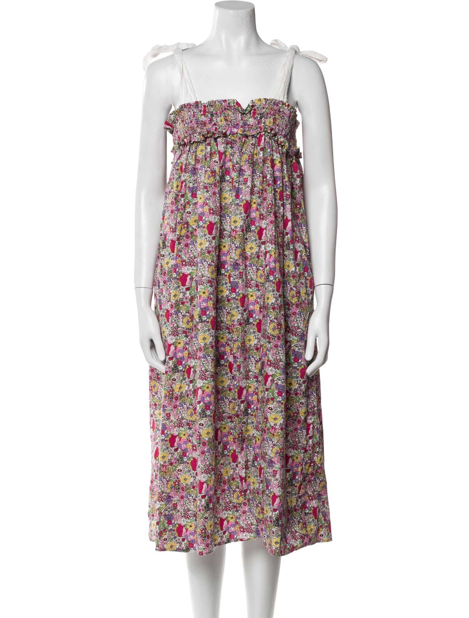 Buru Floral Print Midi Length Dress