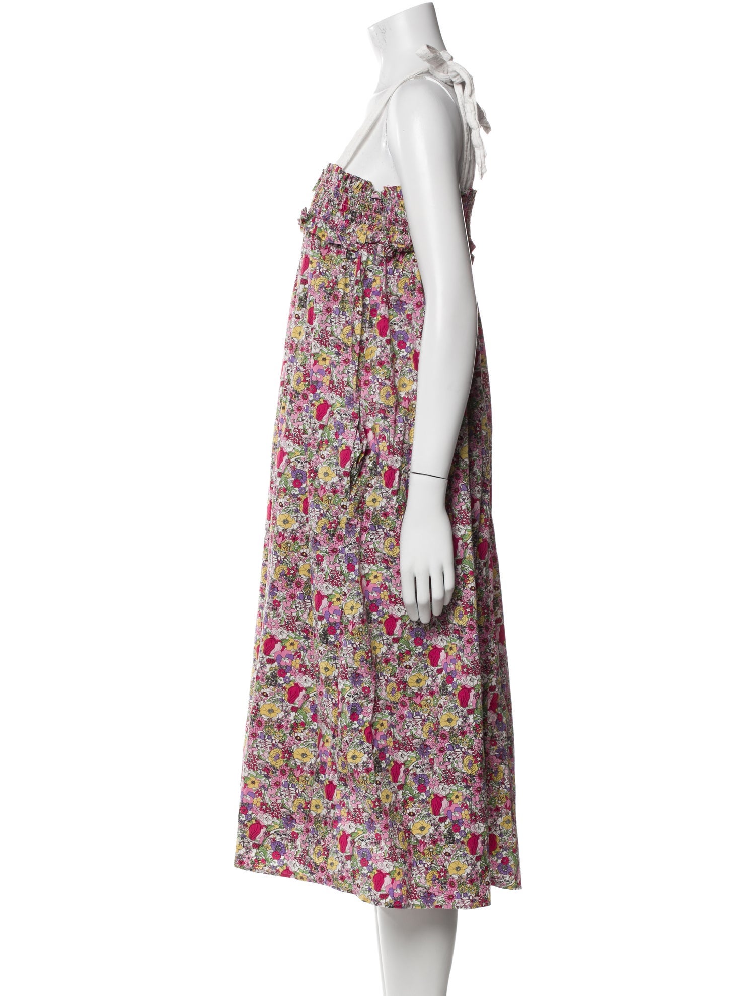 Buru Floral Print Midi Length Dress