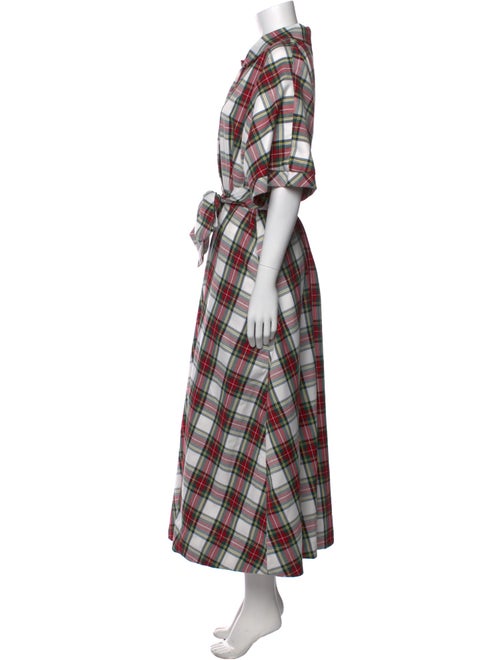 Buru Plaid Print Long Dress