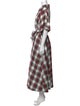 Buru Plaid Print Long Dress