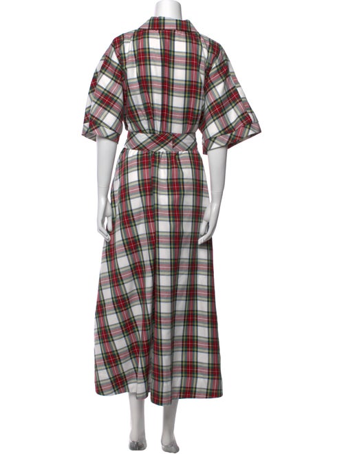 Buru Plaid Print Long Dress