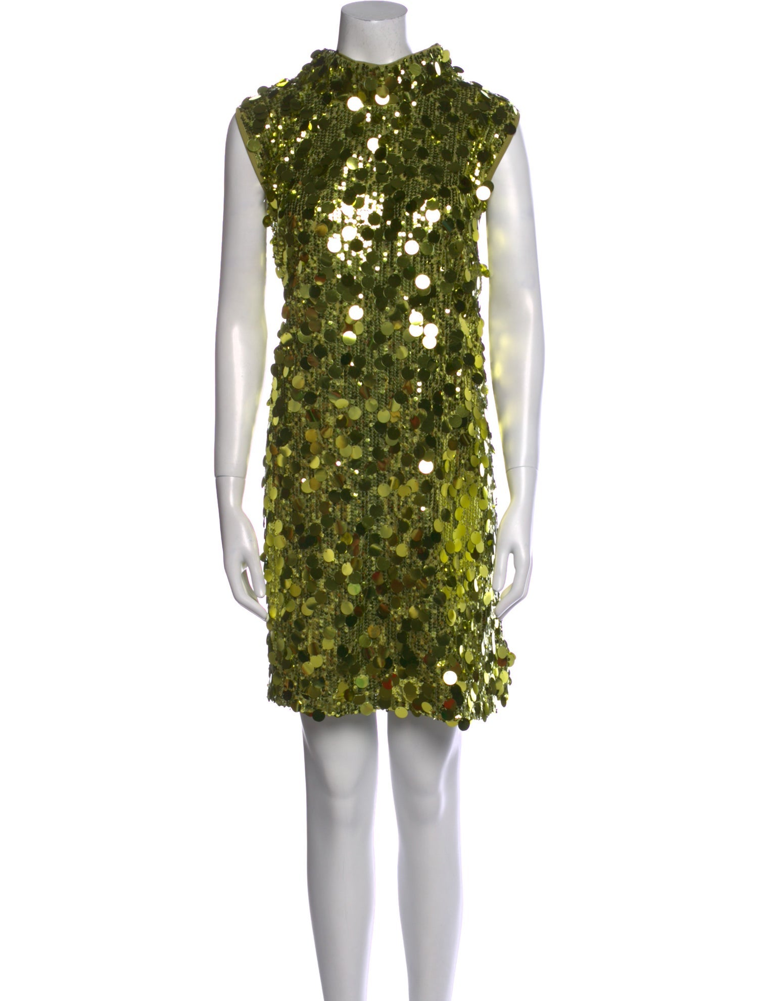 Buru Mock Neck Knee-Length Dress