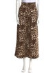 Buru Animal Print Wide Leg Pants