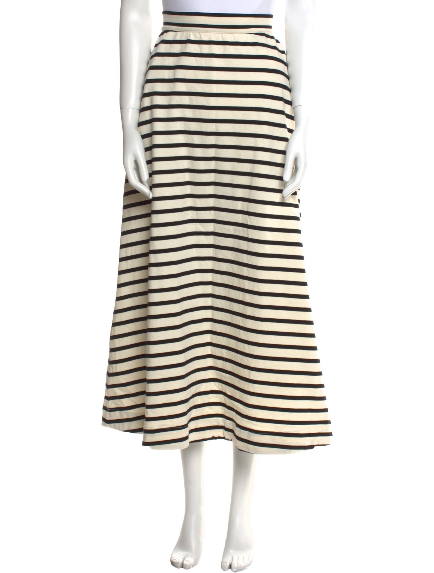 Buru Striped Midi Length Skirt