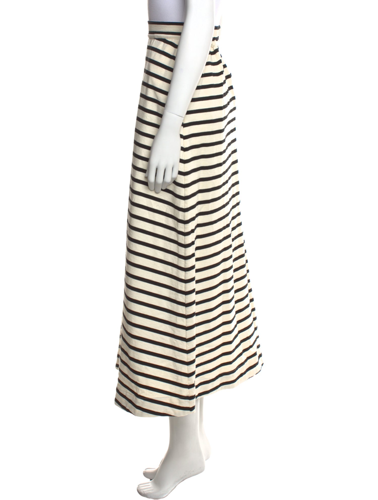 Buru Striped Midi Length Skirt