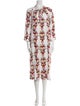 Buru Floral Print Midi Length Dress