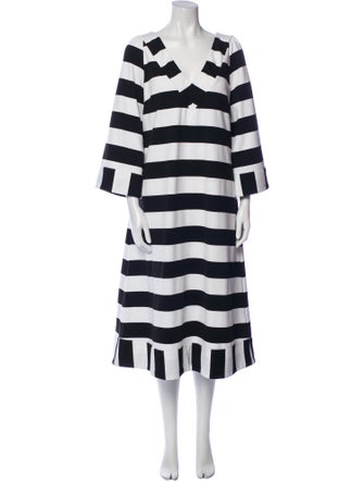 Buru Striped Midi Length Dress