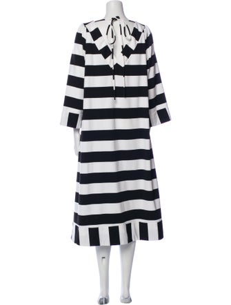 Buru Striped Midi Length Dress