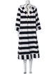 Buru Striped Midi Length Dress