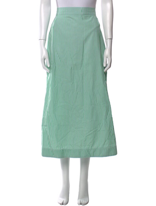 Buru Striped Midi Length Skirt