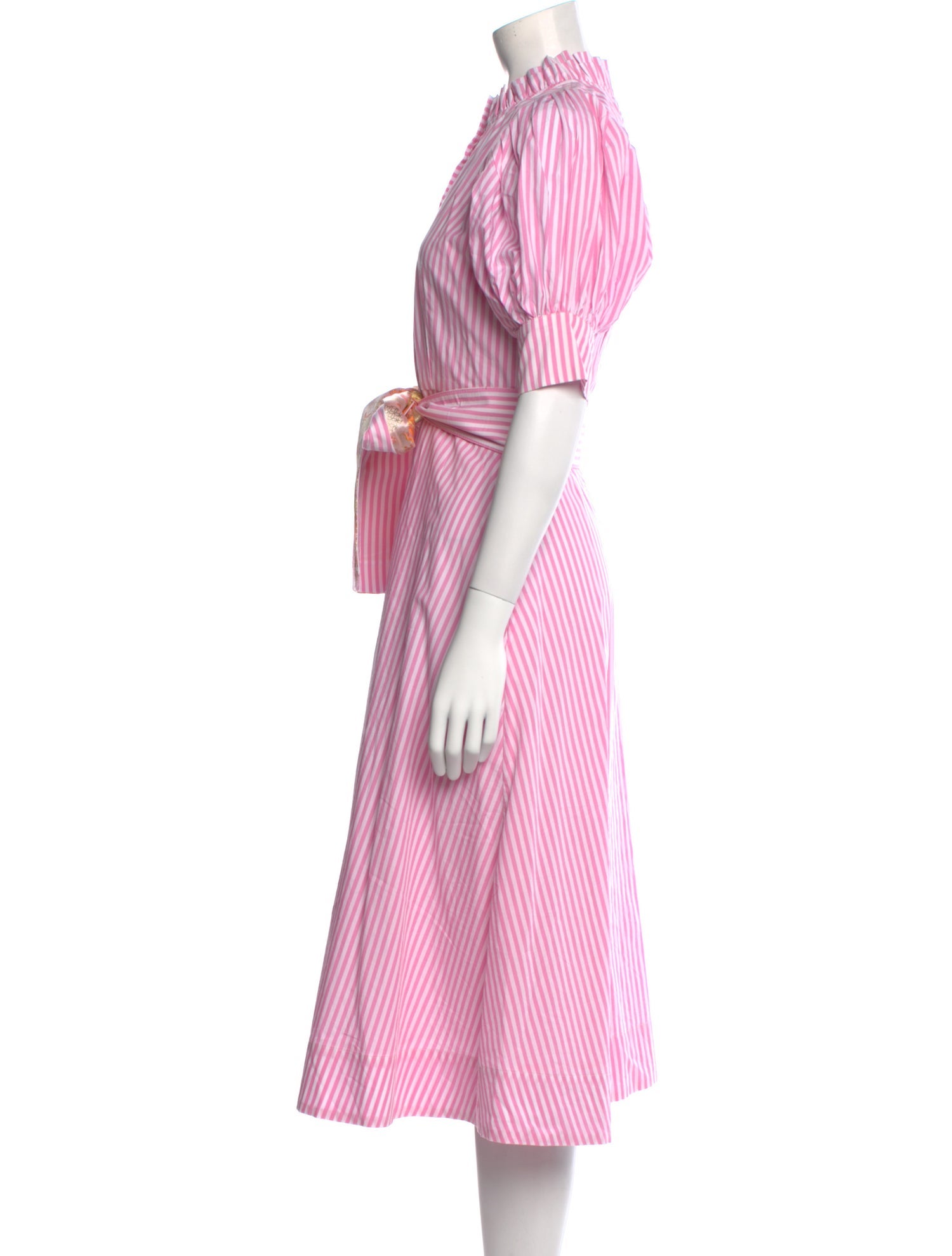 Buru Striped Midi Length Dress