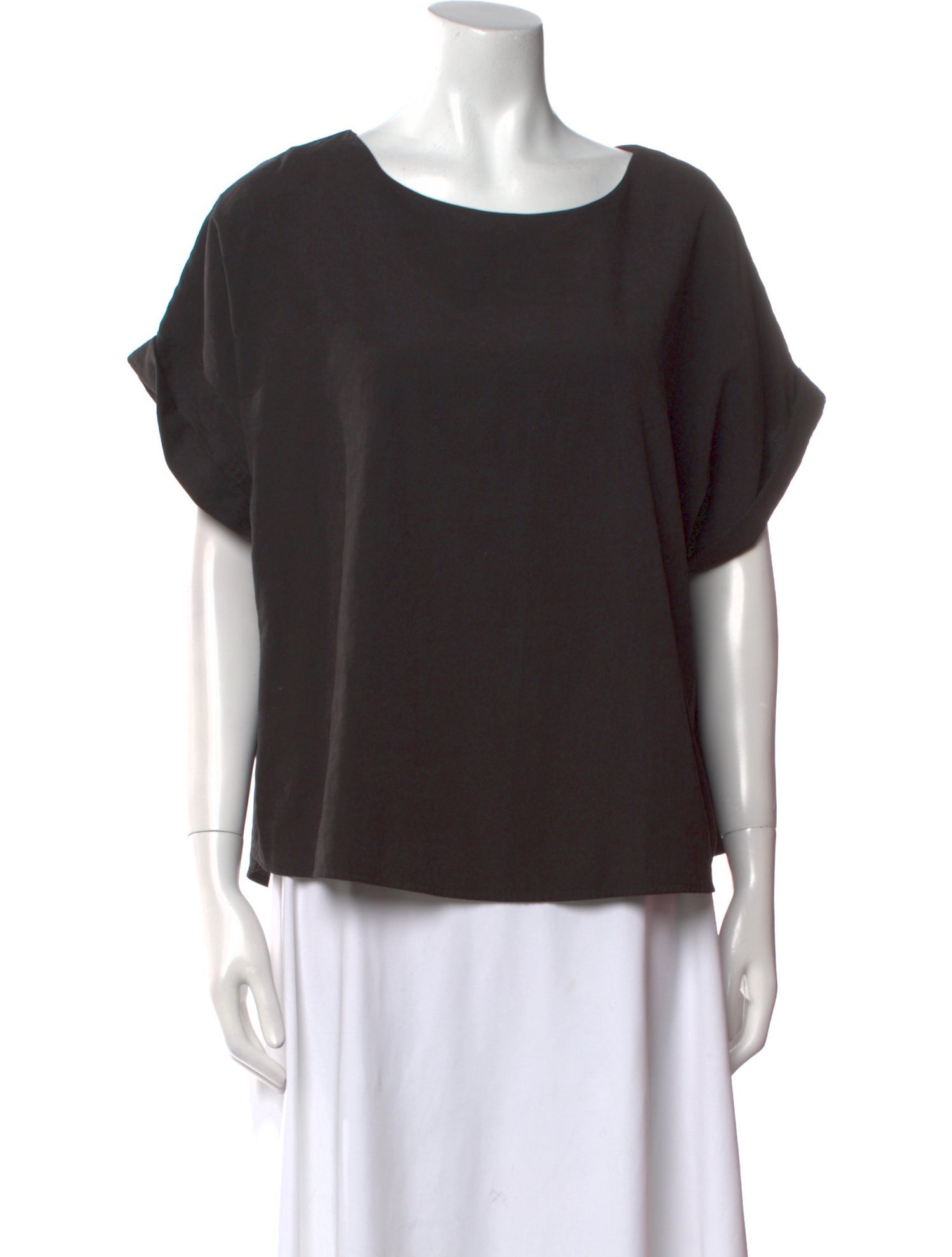 Buru Bateau Neckline Short Sleeve T-Shirt