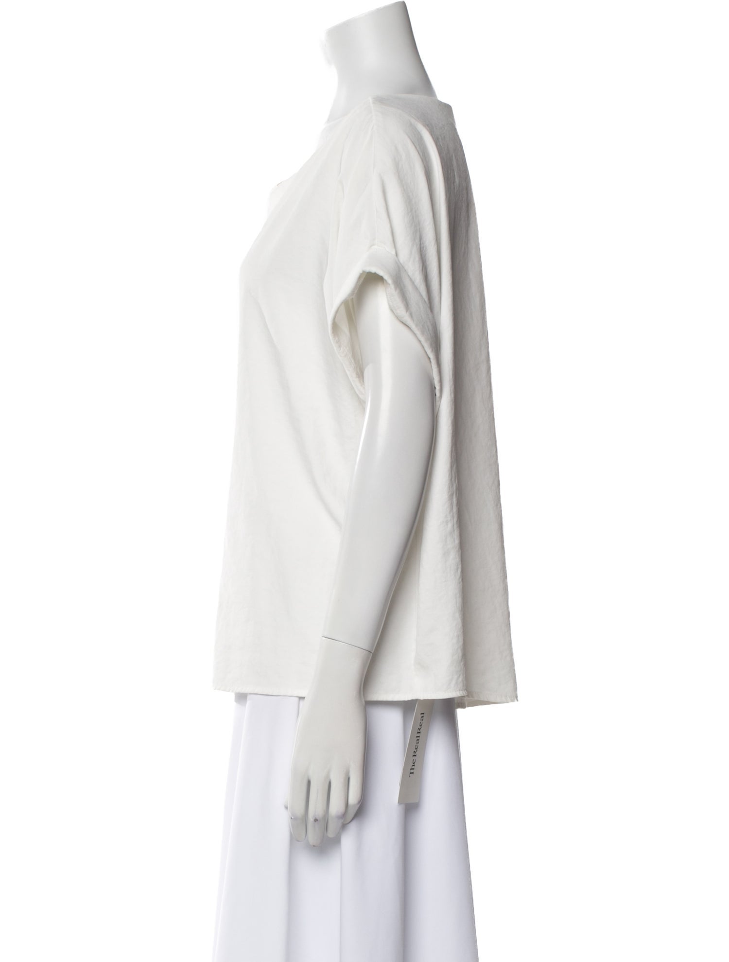 Buru Bateau Neckline Short Sleeve T-Shirt