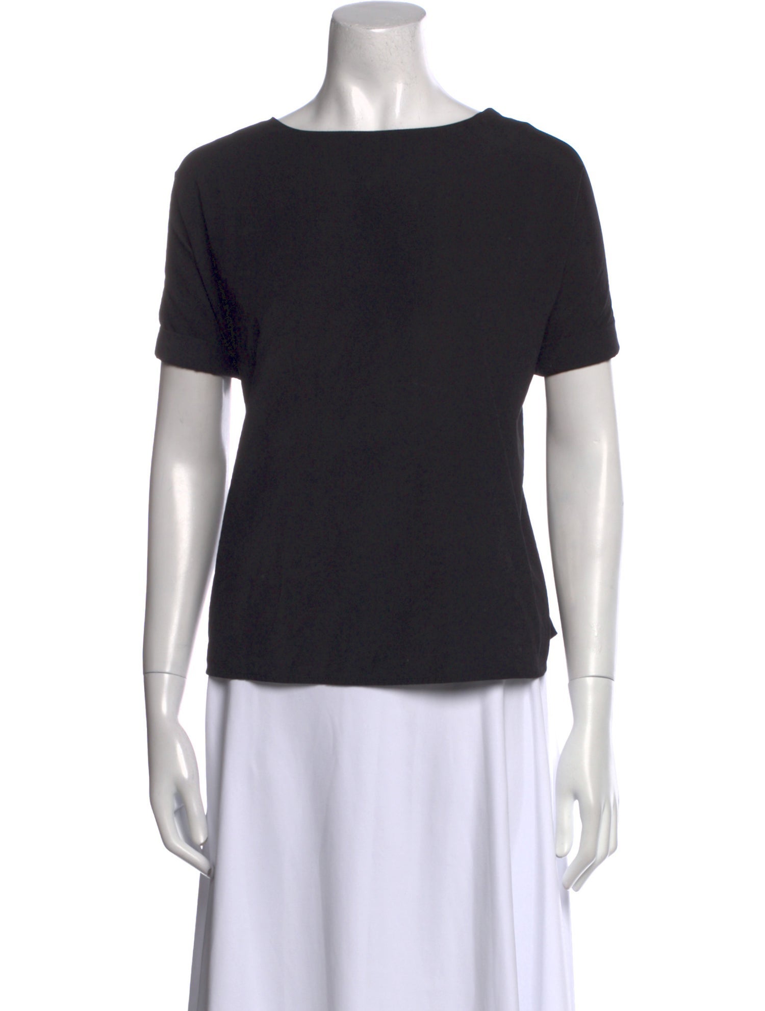 Buru Bateau Neckline Short Sleeve T-Shirt