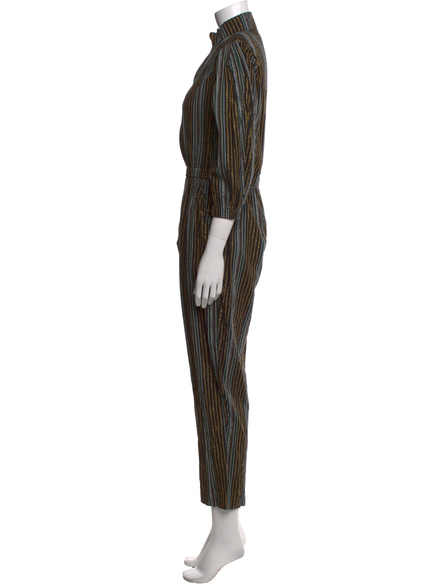 Buru Striped Turtleneck Jumpsuit