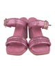 Bettina Vermillon Suede Slides