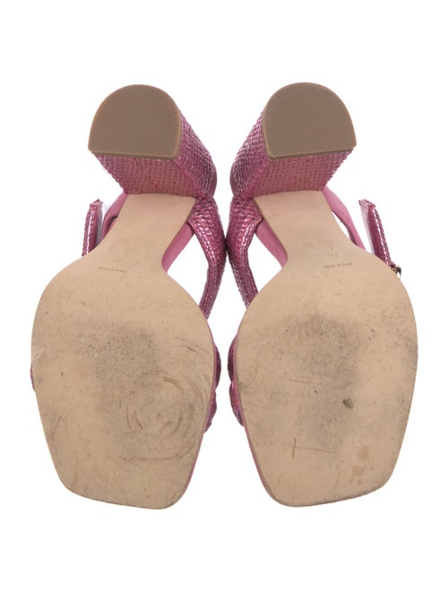 Bettina Vermillon Suede Slides